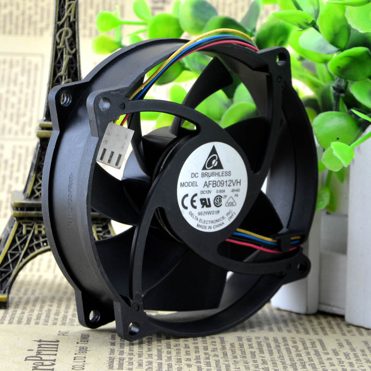 Delta AFB0912VH 92mmx80mmx25mm 4Pin DC Brushless Cooler Cooling Fan 12V 0.60A