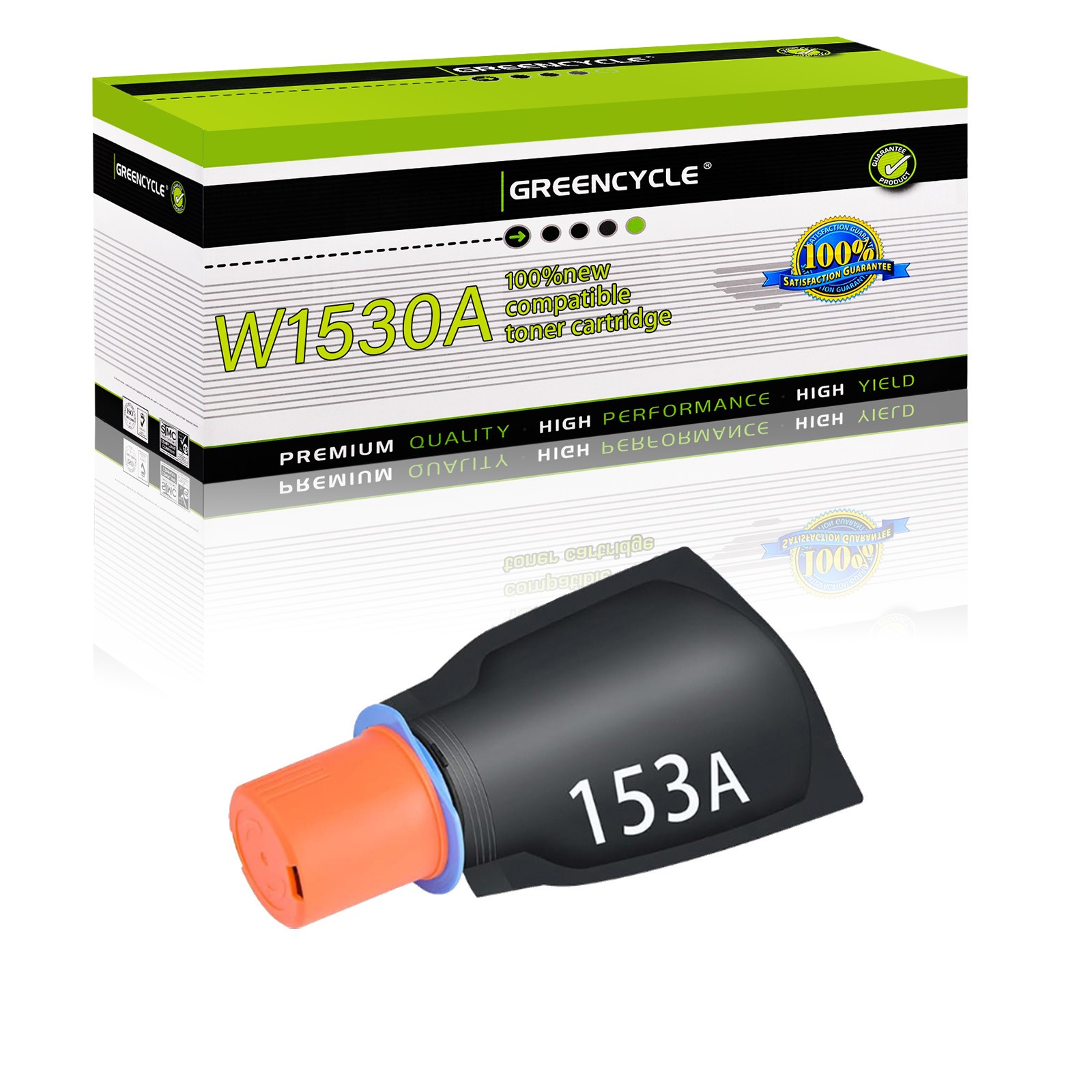 Toner Cartridges Replacement for HP W1530A 153A Toner Reload Kit for Laser Tank