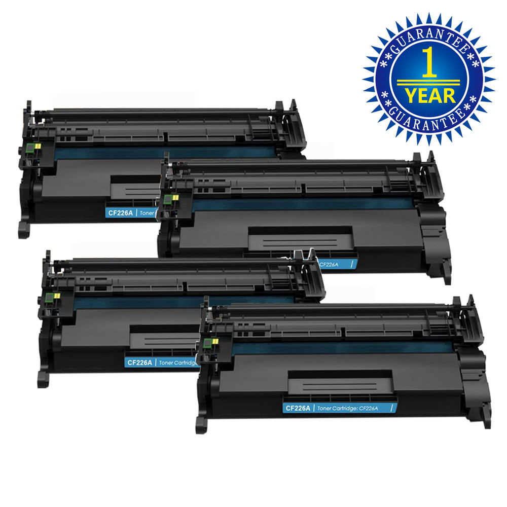 4PK CF226A Toner Cartridge for HP 26A LaserJet Pro M402n M402dn M426dn M426fdw