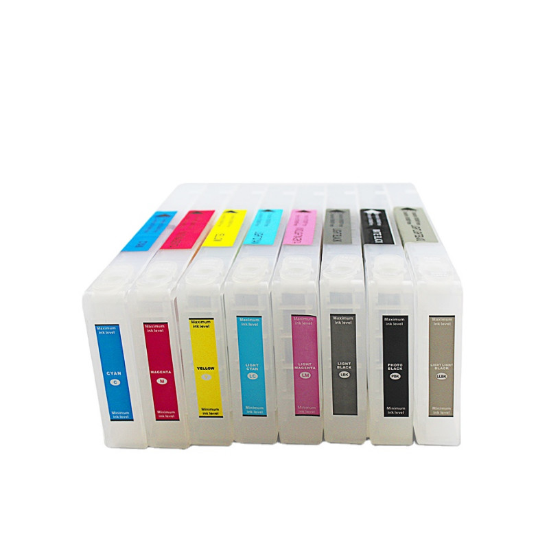 350ml 9 colors T6041-T6049 Empty Ink Cartridge For EPSON 7800 9800 7880 9880