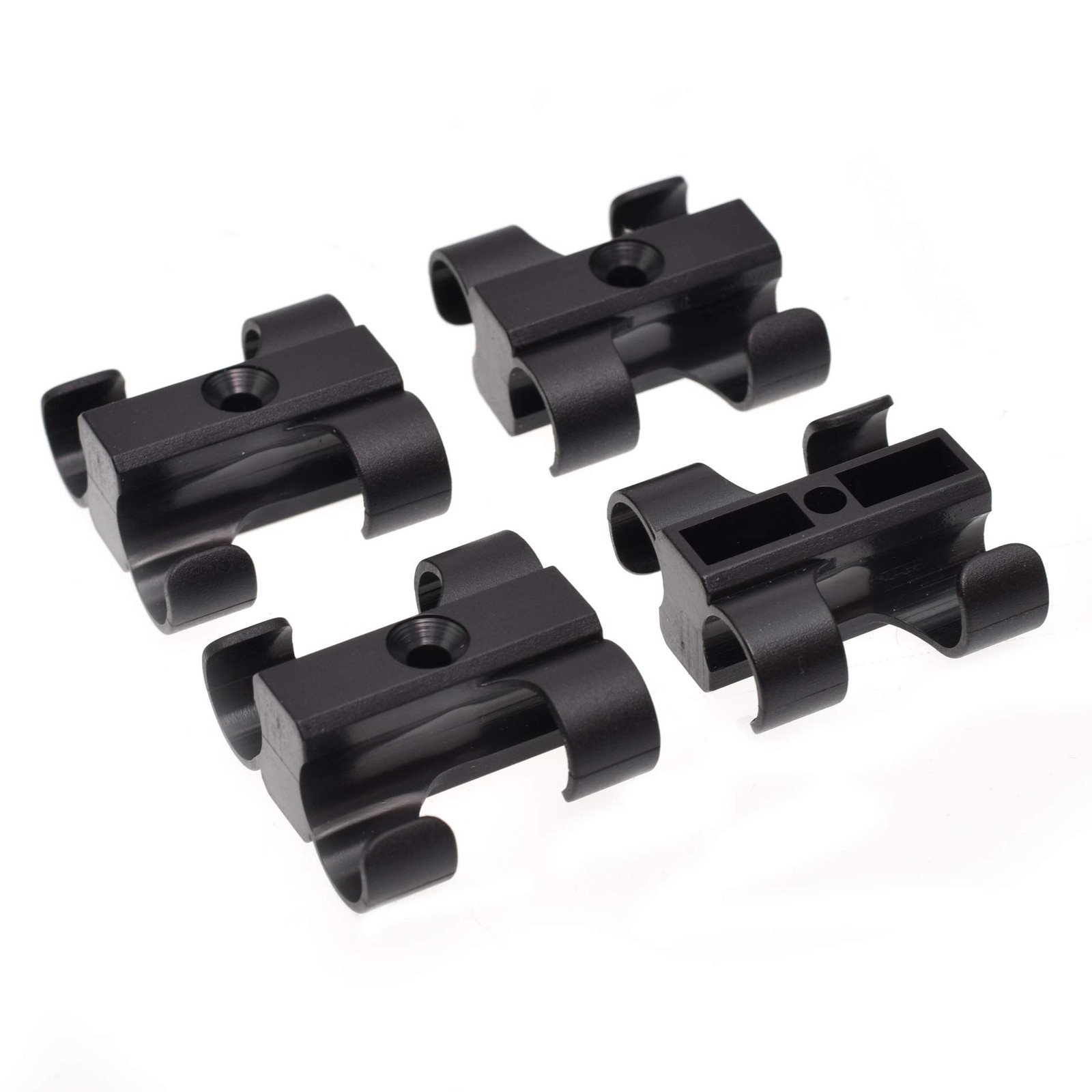 CCD4-4 Dual Cable Clip Clamp Fastening Wire Management 4 Pack (Dual 4 Gauge)