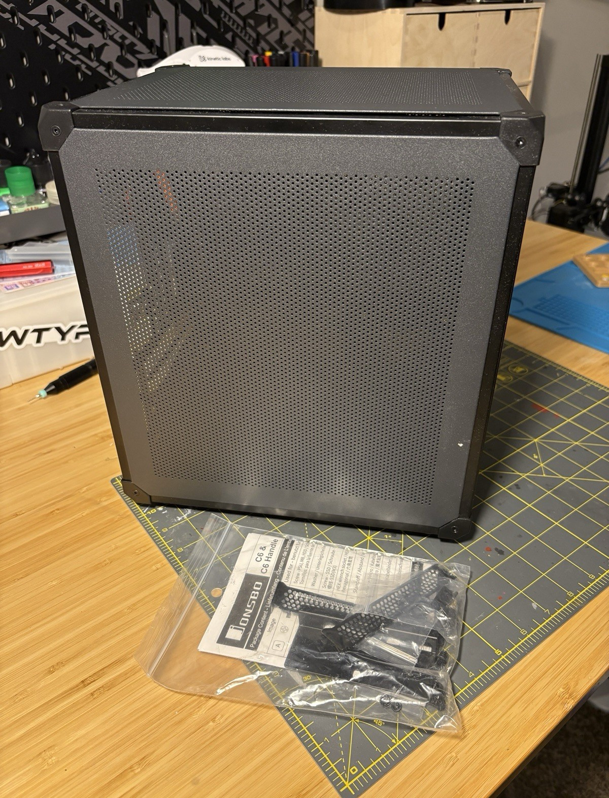 JONSBO C6 Mini-ITX Small Form Factor Steel PC Case Black USB-C