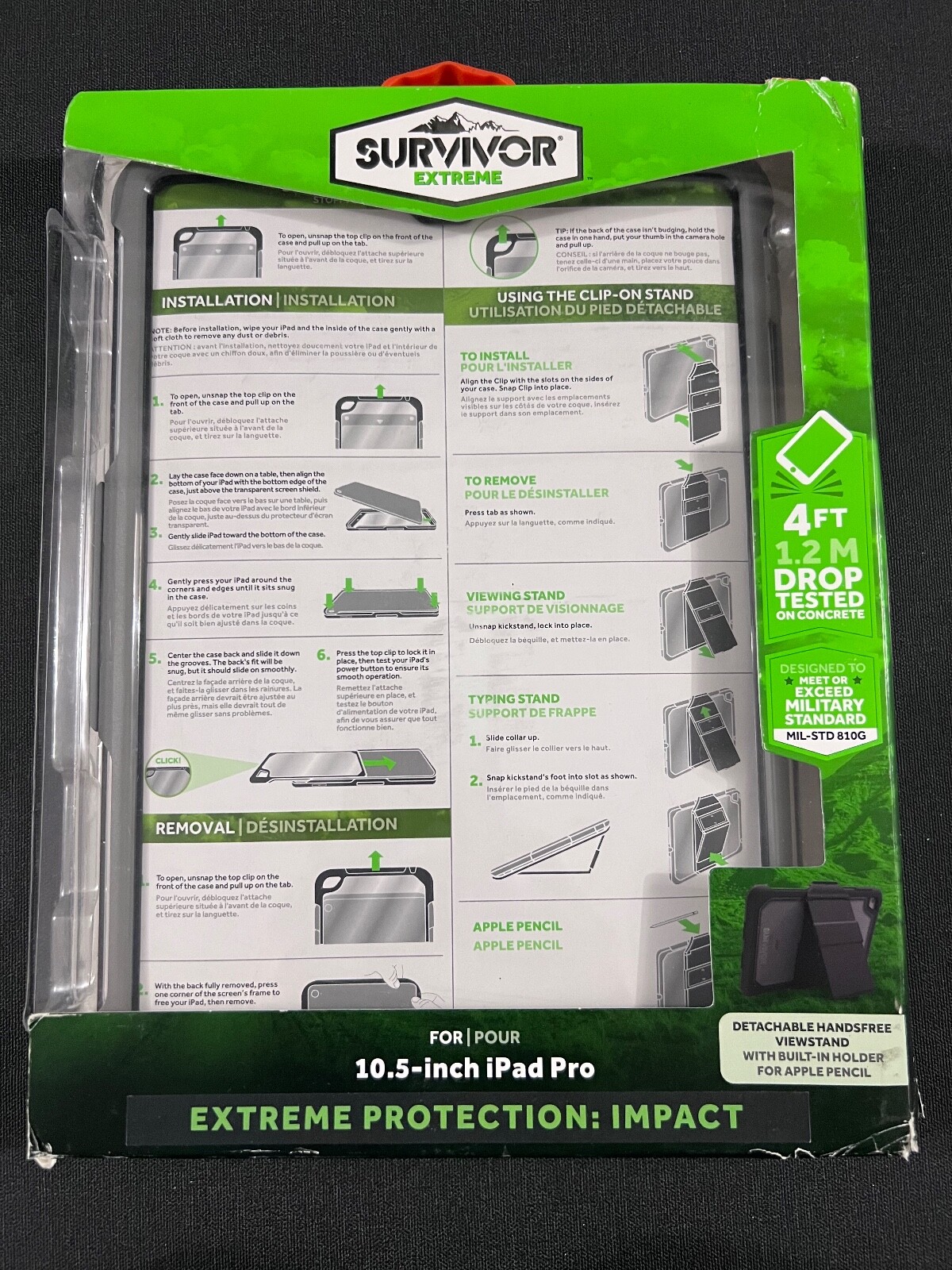 Griffin Survivor Extreme Rugged Full Case Cover Stand For iPad Pro 10.5"