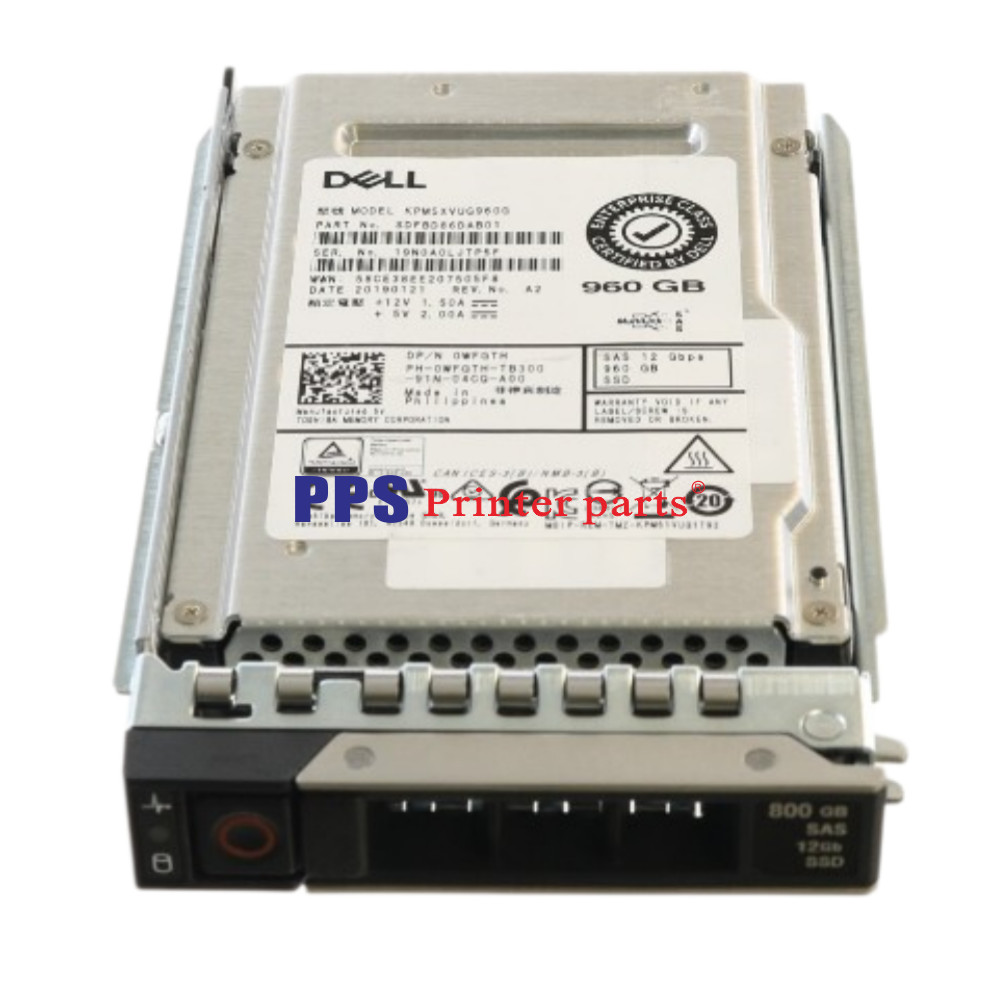 Dell Toshiba KPM5XVUG960G 2.5" 960GB 12GBPS MU SAS SSD 14Gen KIT WFGTH 0WFGTH