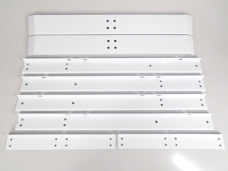 Arozzi Arena Gaming Desk Replacement Parts: Metal Frame White - Metal Frame White