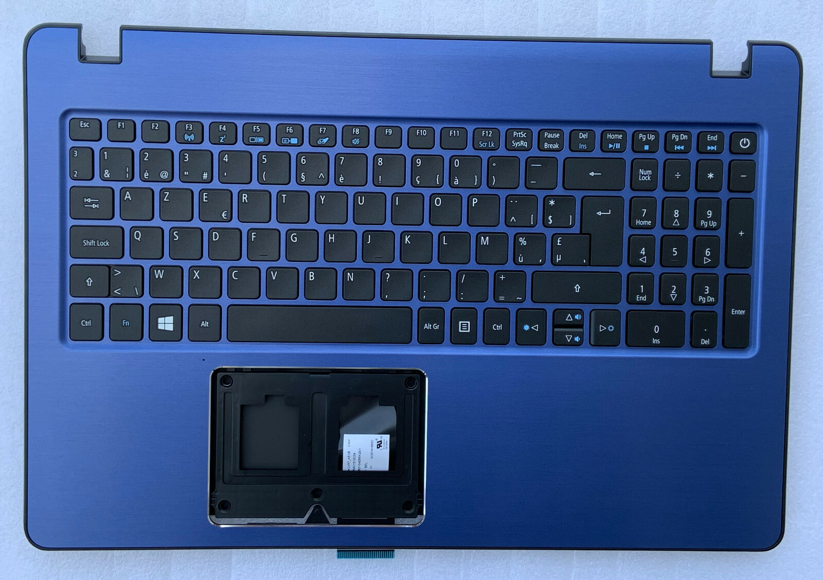 Belgian AZERTY Keyboard Acer Aspire F5-573 6B.GGPN7.003 TOPCASE Blue