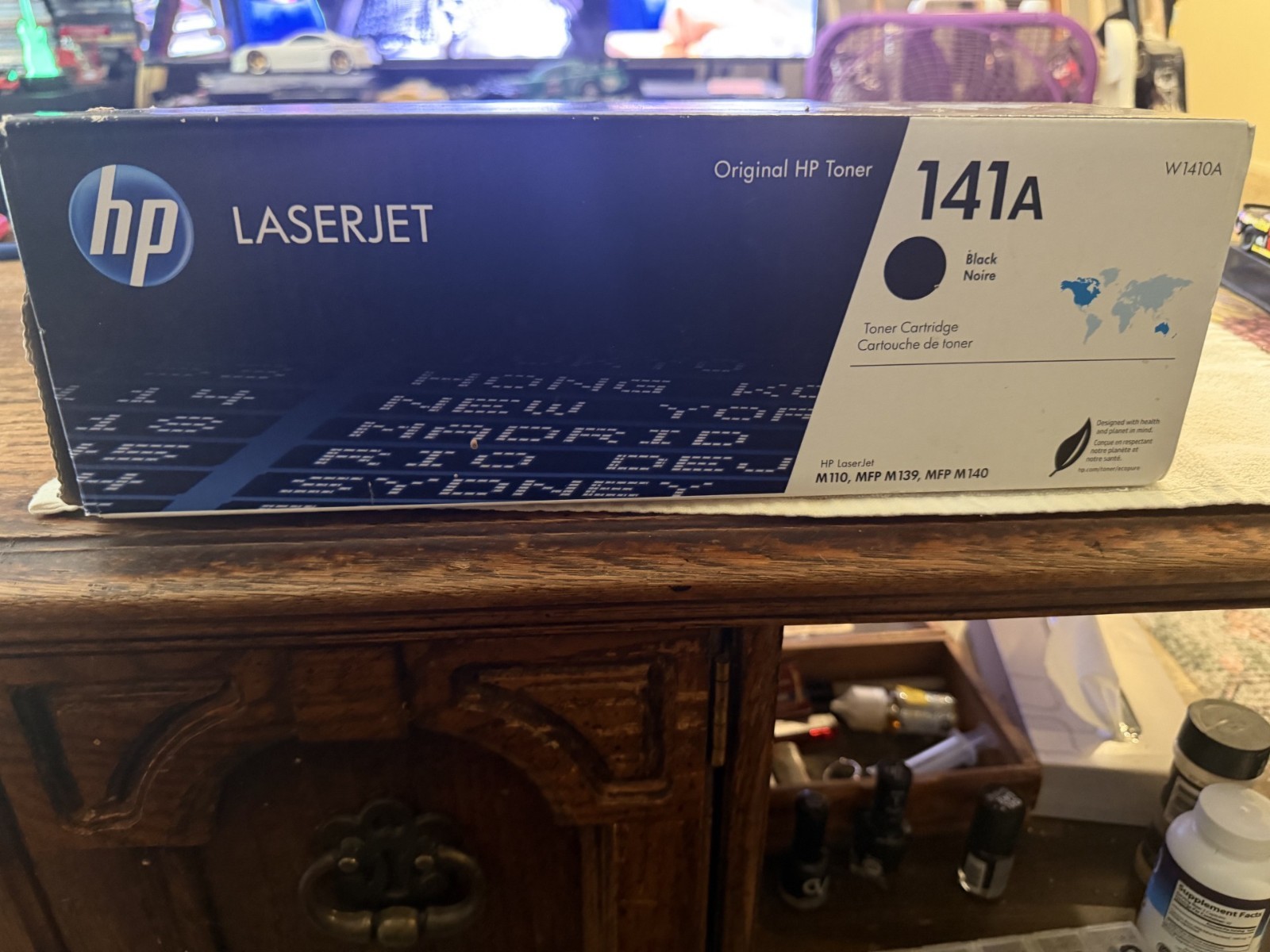 HP 141A Black Original LaserJet Toner Cartridge W1410A Black Noire NEW Sealed