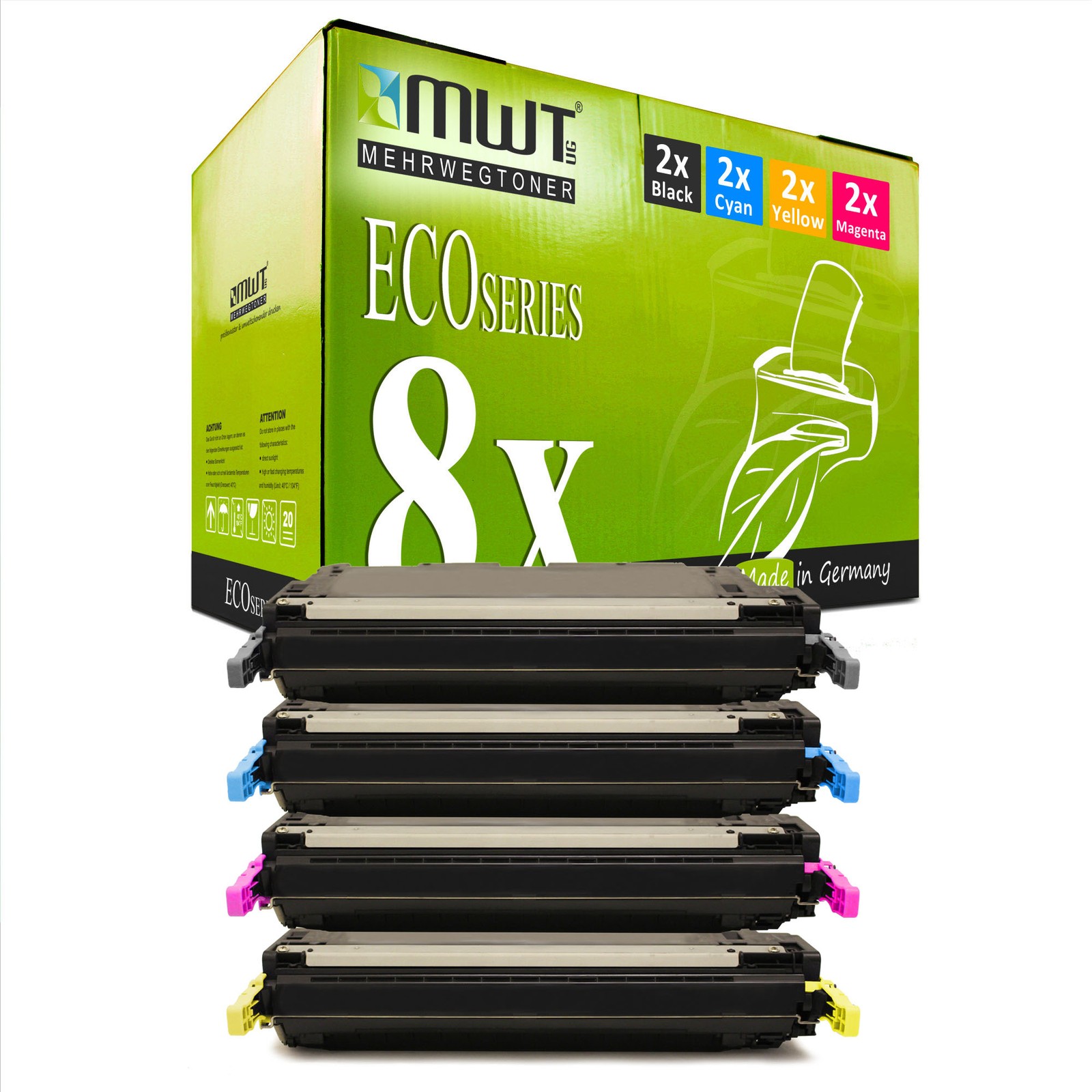 8x MWT ECO Compatible HP Color LaserJet Toner for CM-4730-FSK (XL)