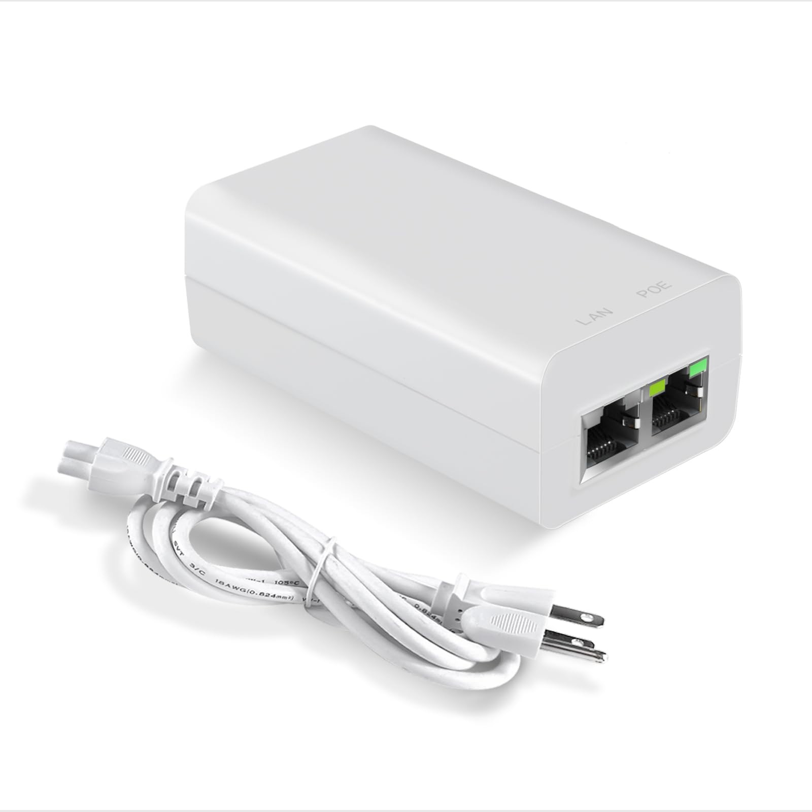 10Gbps PoE Injector 30W, IEEE 802.3af/at Compliant PoE+ Injector Adapter