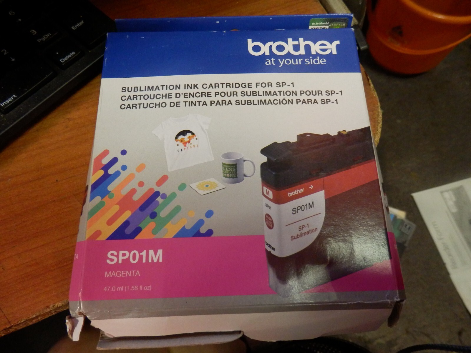 BROTHER SP01M STANDARD CAPACITY INK CARTRIDGE MAGENTA EXP 8/25 NEW FREE S/H