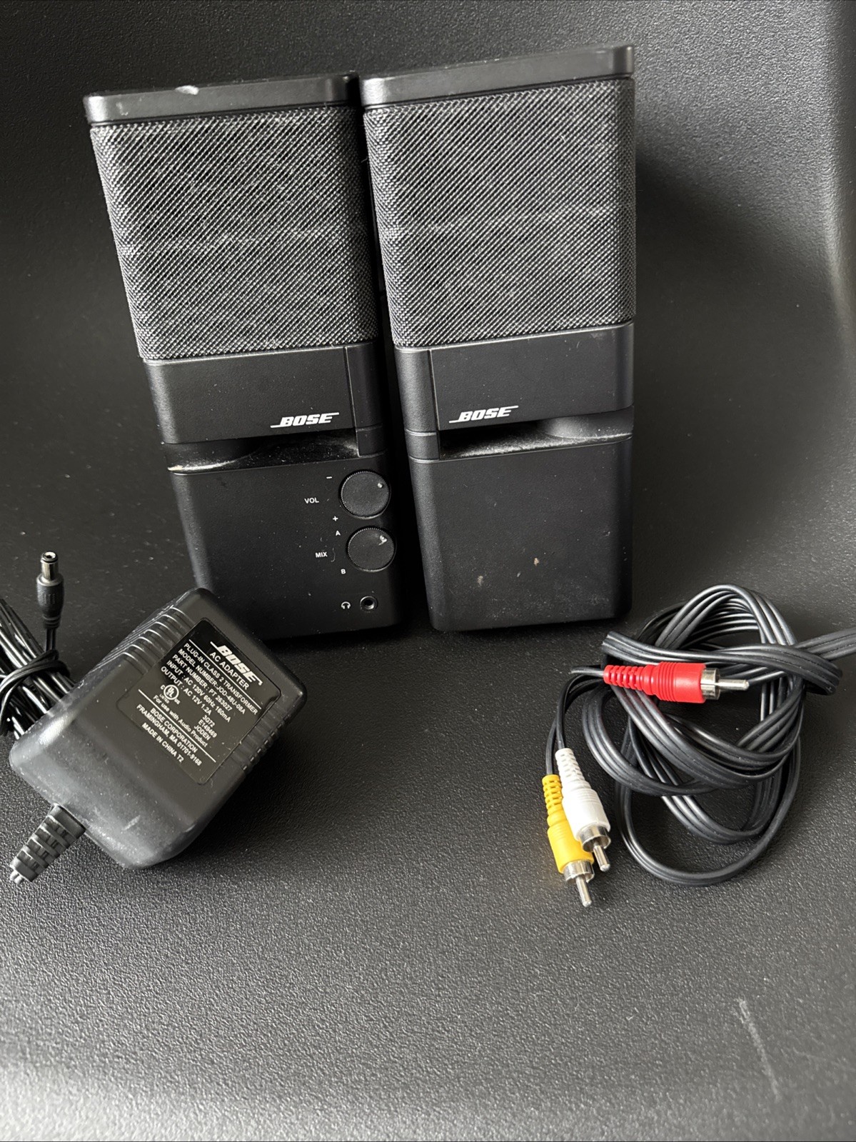 BOSE MediaMate Stereo Computer Speakers Original Bose  Adapter Works