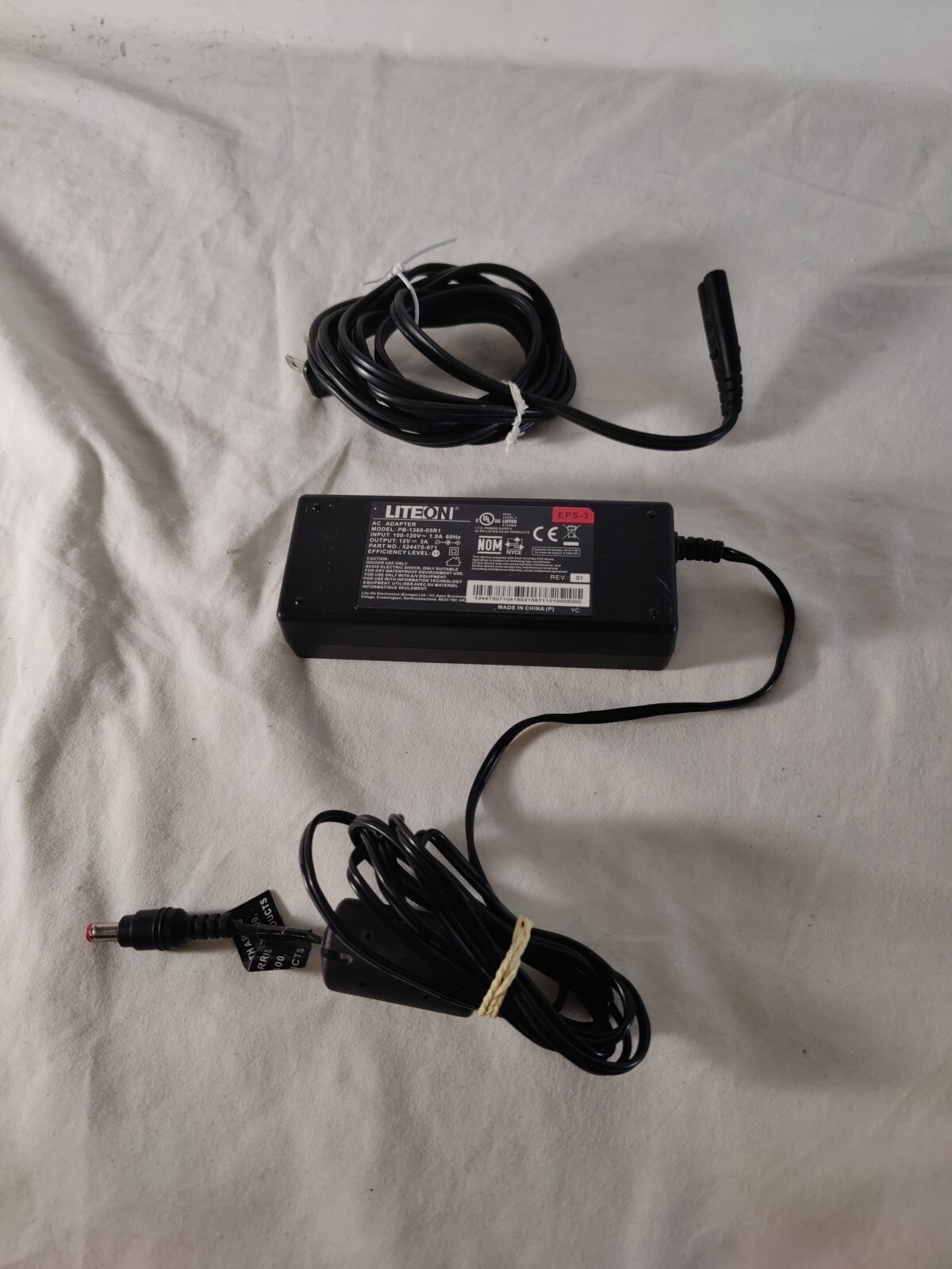 Liteon PB-1360-05R1 AC Adapter 12V 3A Power Supply W/POWER CORD