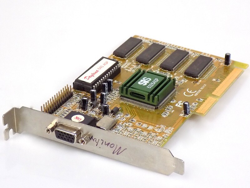 Rare: 8MB Palit Daytona 64S AGP 3.3V SIS AGP6326 EDO RAM VGA GPU Graphics Card