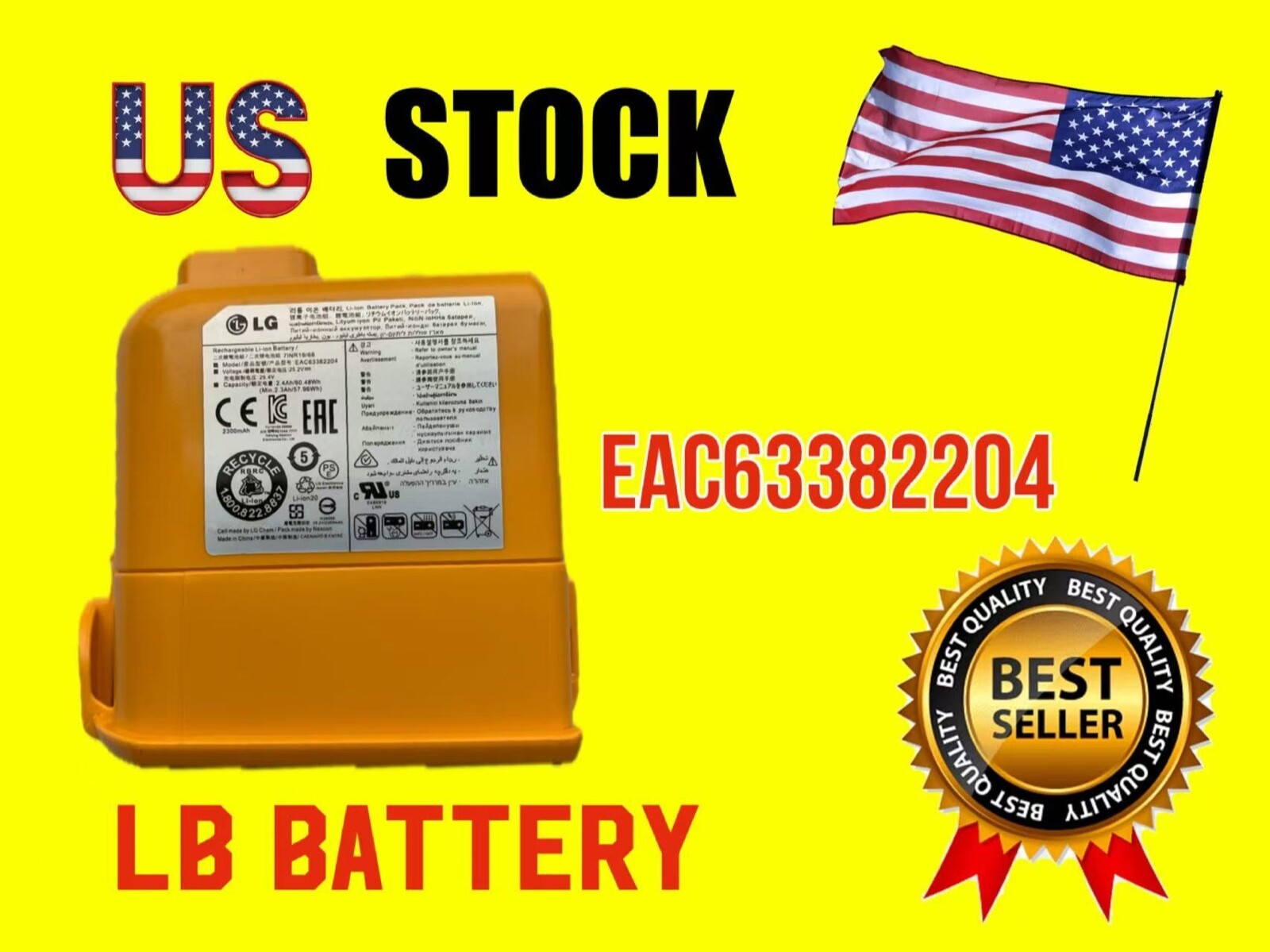 Genuine EAC63382204 BATTERY LG A9 A927KGMS A927KVMS A929KVM A906SM EAC63758601