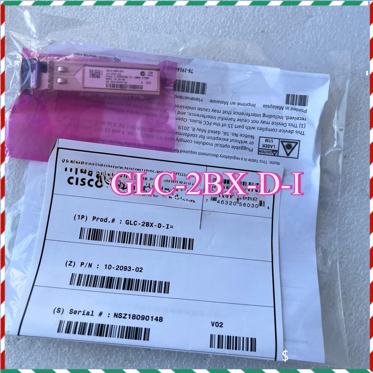 GLC-2BX-D-I V01 Cisco New Factory Sealed Good quality Expedited Shipping