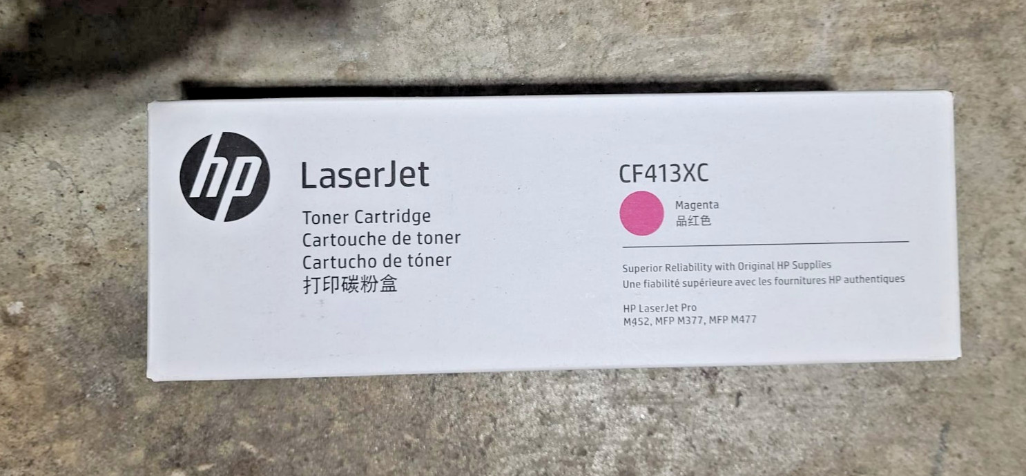 Genuine HP CF413XC M452 MFP M377 M477 Magenta Toner BRAND NEW SELAED BOX