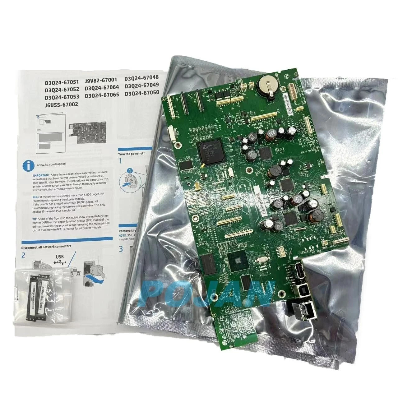 D3Q24-67053 Formatter Main PC board Fit For HP PageWide Pro MFP 577 577Z 577DW