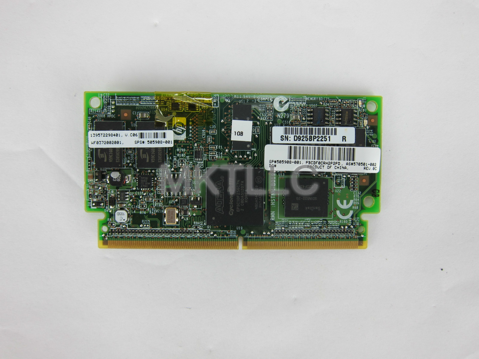 HP 1GB Flash Backed Write Cache Module 505908-001 570501-002