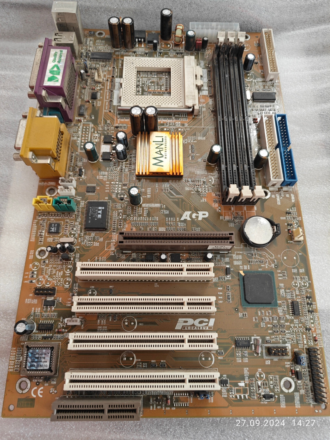 Socket 370 ATX *Tualatin* PCPartner 815EMS3-T216C (815EP), CPU & 128 MB + Bonus