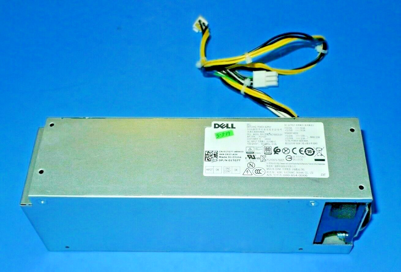 Genuine Dell Optiplex 5050 MT 180W Power Supply AC180ES-01 1TG7T