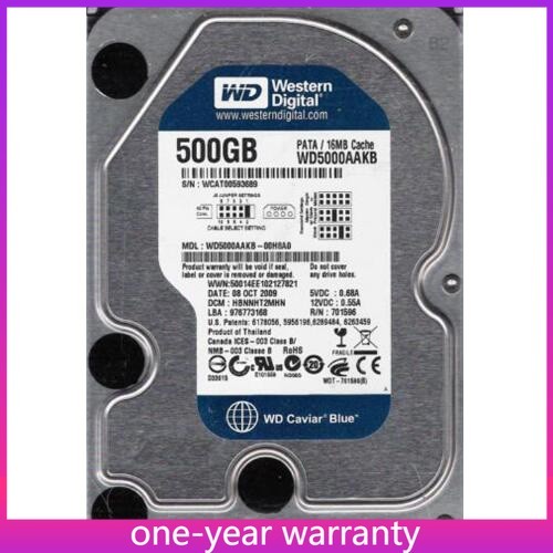 Western Digital 500GB WD5000AAKB 7200RPM PATA IDE 3.5" Desktop Hard Disk Drive