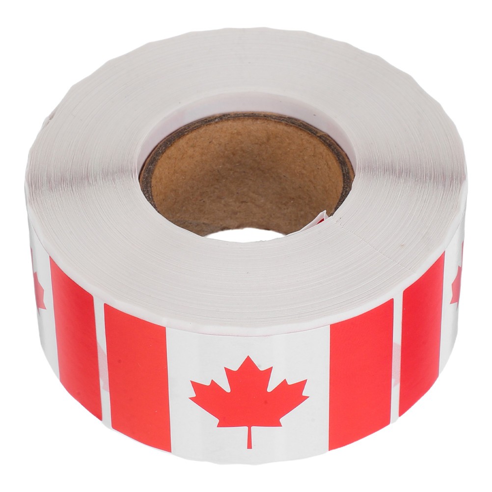 1 Roll Canada Flag Sticker For Trucks Laptops Cars And Notebooks Simple To
