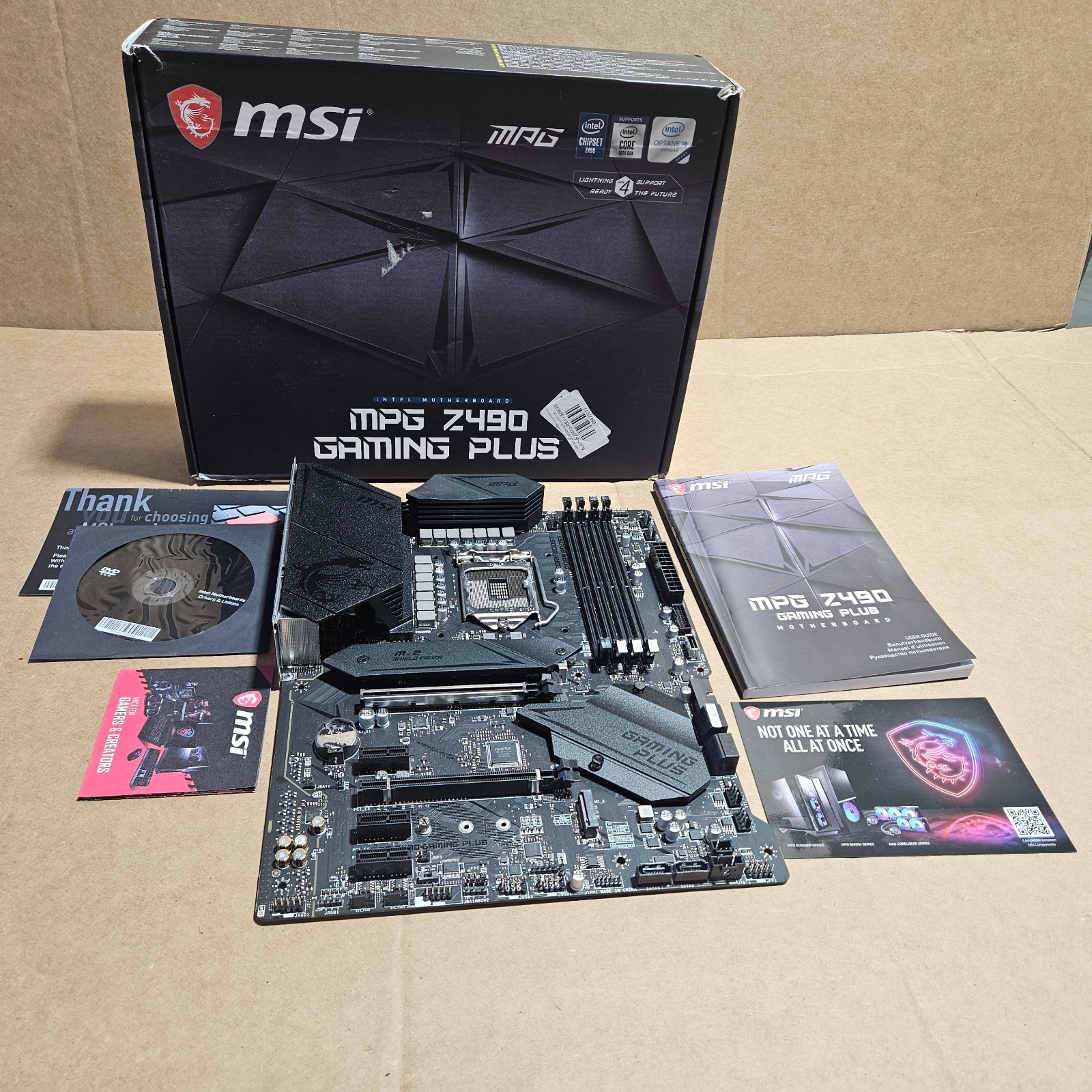 MSI MPG Z490 Gaming Plus LGA 1200, Intel ATX Motherboard