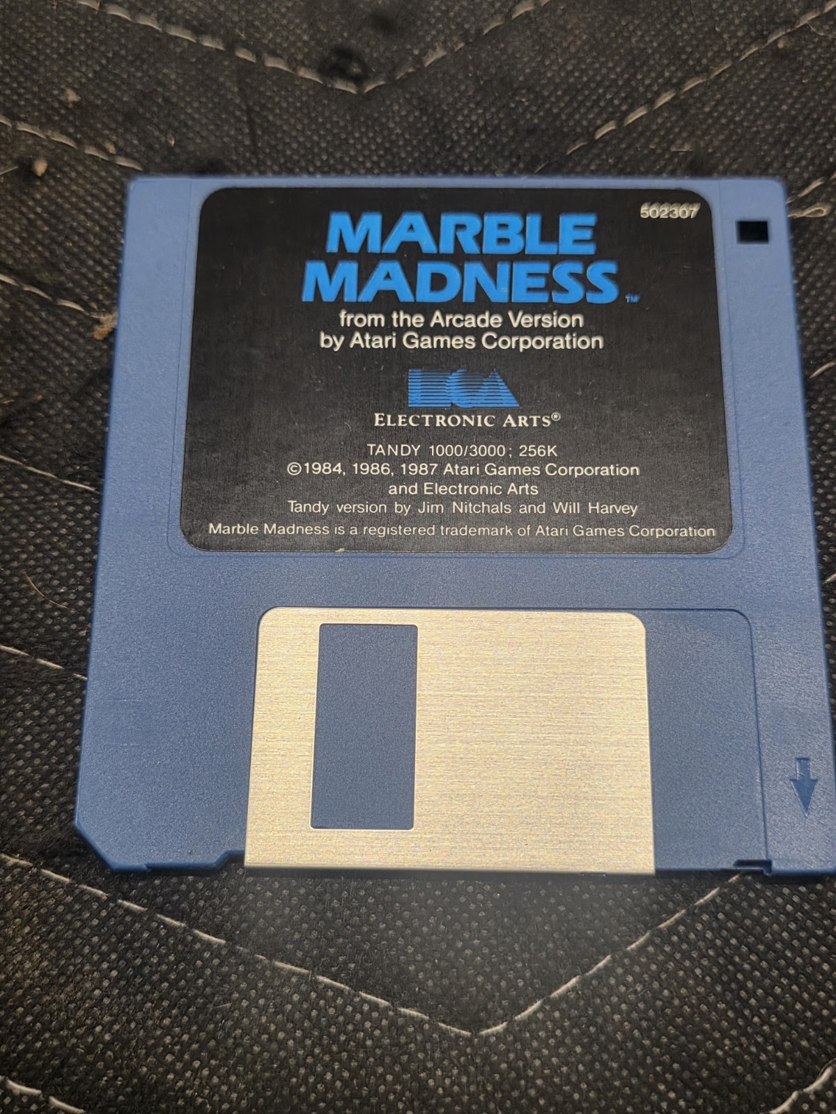 Marble Madness – Tandy 1000/3000 1987 (3.5" Floppy Disk) – Atari – RARE 