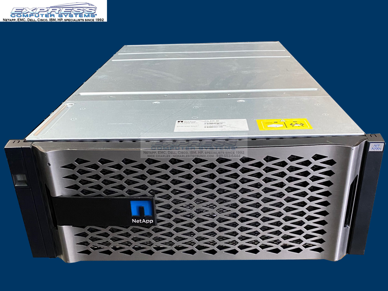 Netapp A700s AFF All Flash with PREMIUM BUNDLE + 24x 2.5" SSD Slots