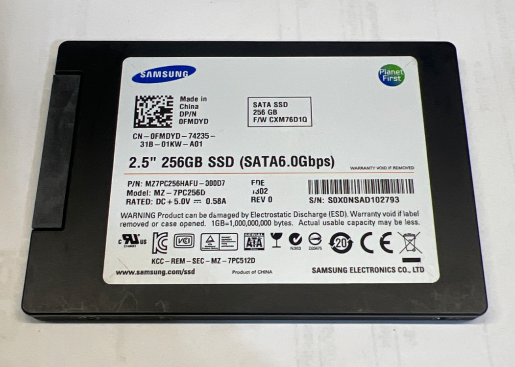 Samsung SSD PM830 FDE 256GB