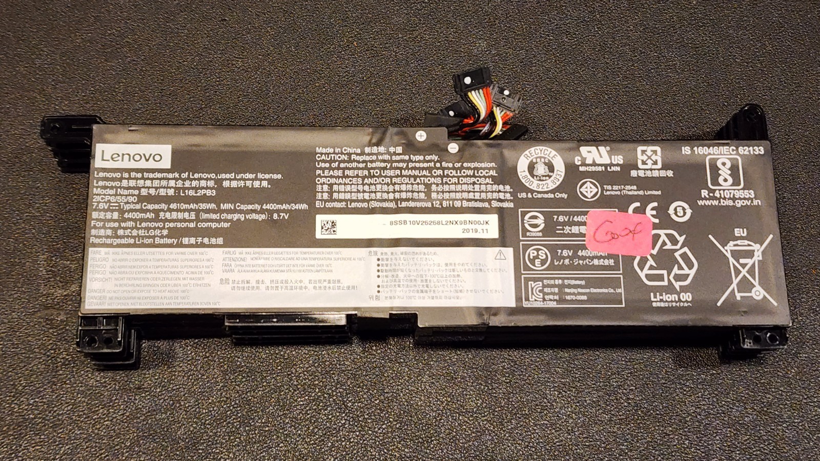 3x Lot Genuine Battery for Lenovo IdeaPad 320-15ABR L16L2PB3 L16L2PB1 L19M2PF0