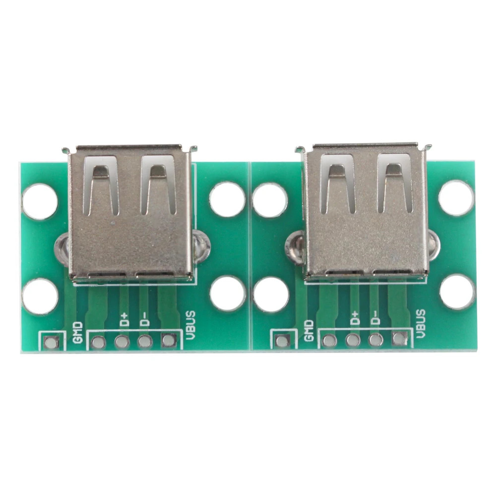 2PCS Mini USB 2.0 Female to 5Pin USB Connector PCB Converter Adapter Module