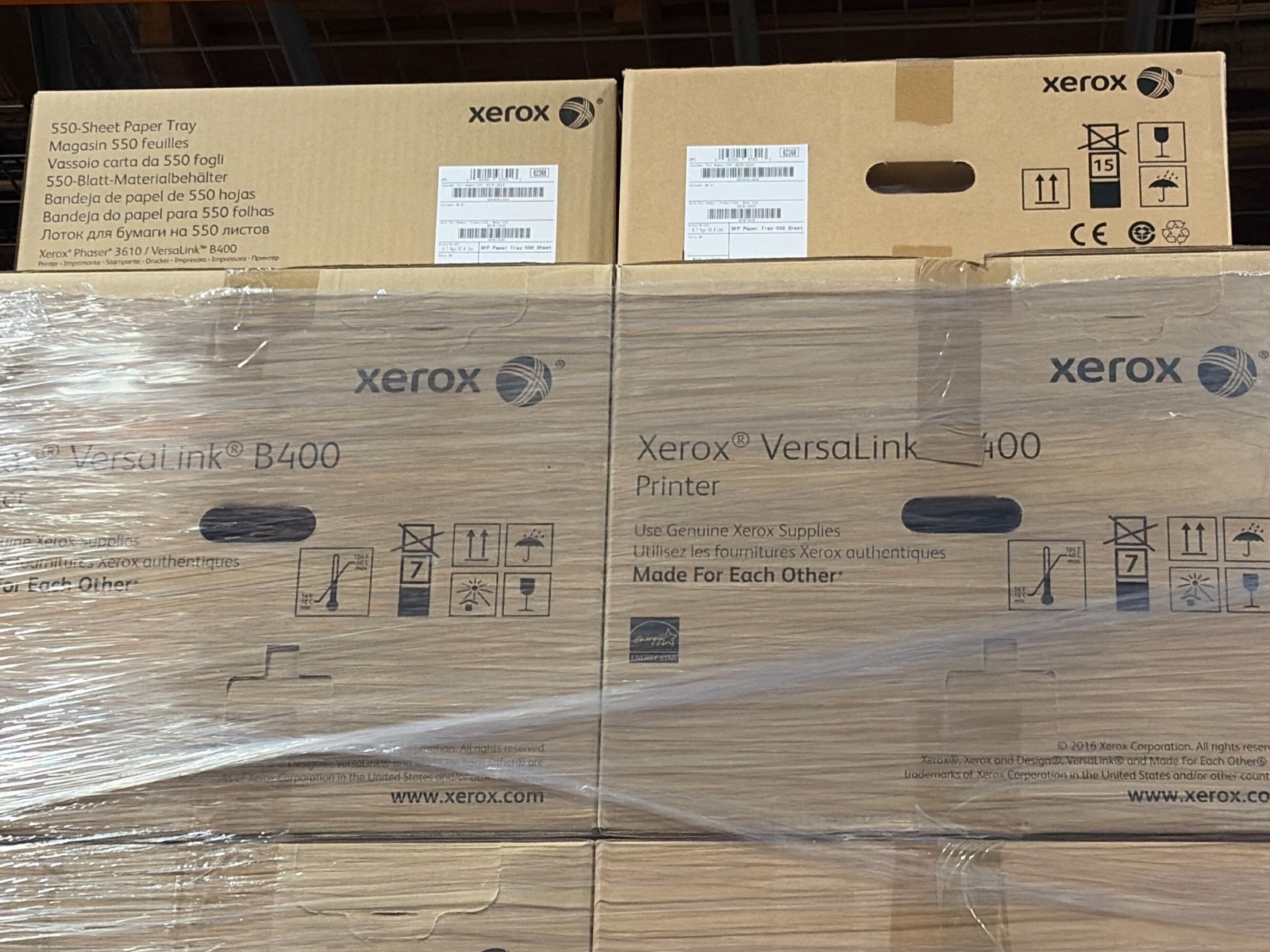 Xerox VersaLink B400YDN TAA Compliant Monochrome Laser Printer + 550 Sheet Tray