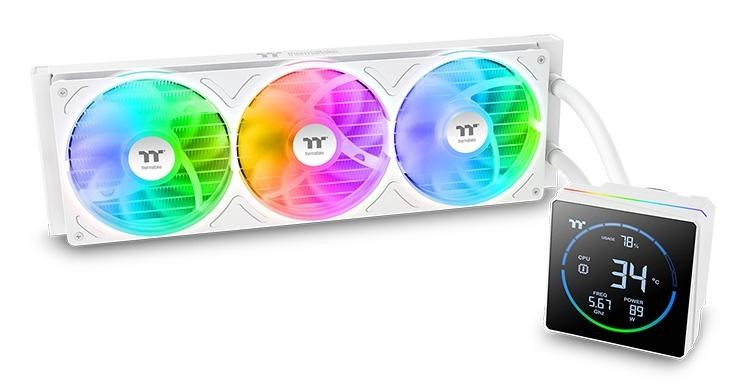 Thermaltake TH360-S V3 ARGB Processor All-in-one liquid cooler 12 cm Black,