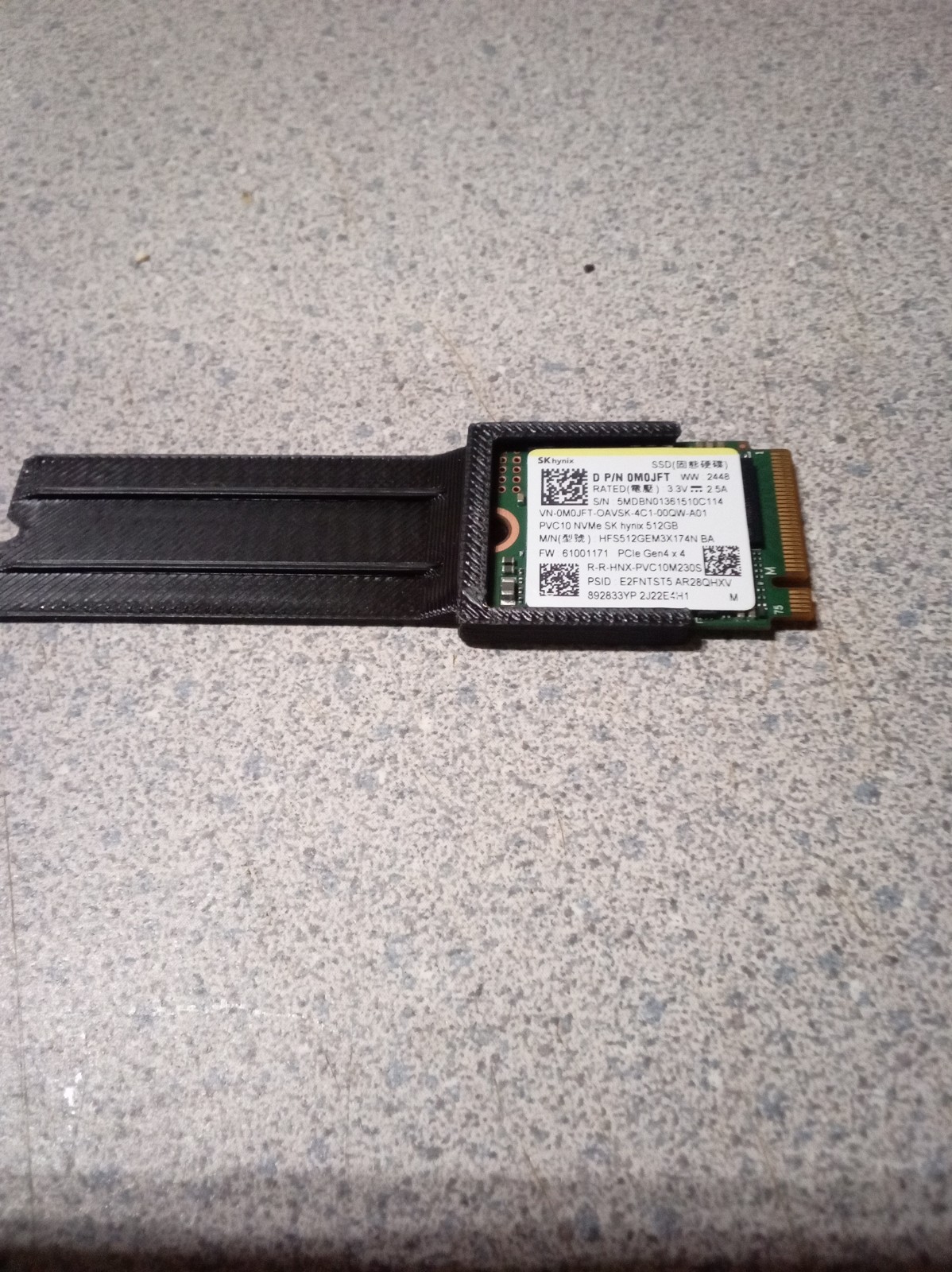 SK HYNIX  512GB M.2 Gen 4x4 NVMe W/2280 ADAPTER WWINDOWS 11 PRO UEFI INSIALLED