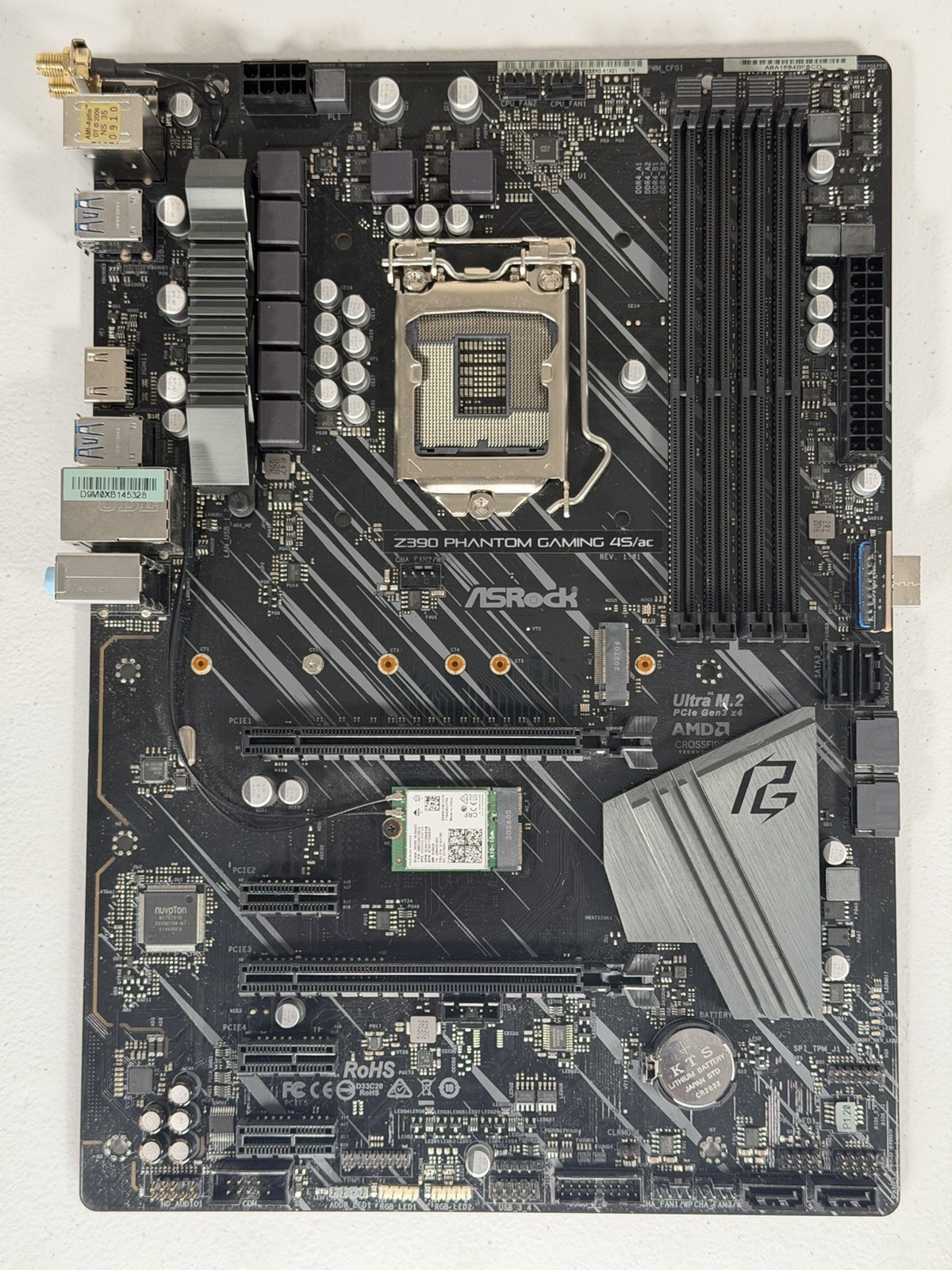 ASRock Z390 Phantom Gaming 4S/ac Intel ATX Motherboard | LGA 1151 | Windows 11