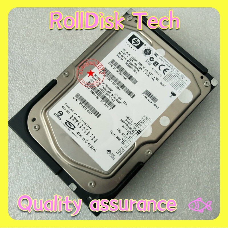 Used HP MAU3036NP 365699-004 15000 Rpm 36.4GB 36G 68-pin SCSI Hard Drive