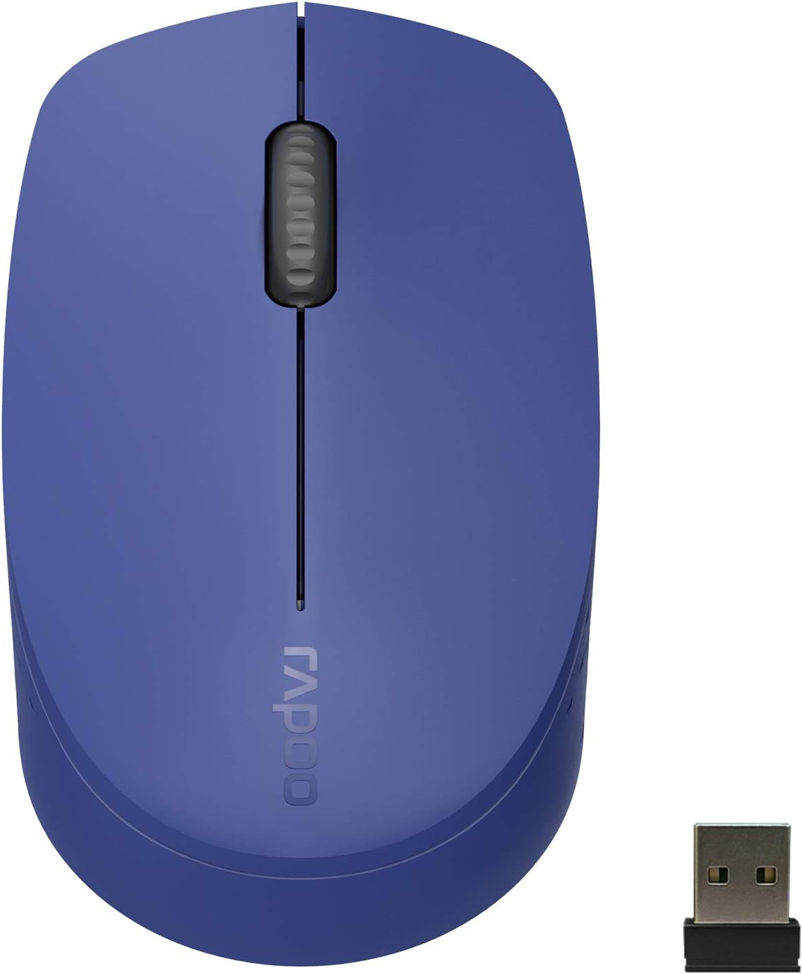 Bluetooth 2.4G Wireless Mouse, 2 Bluetooth Channels with 1 USB Receiver Noiseles