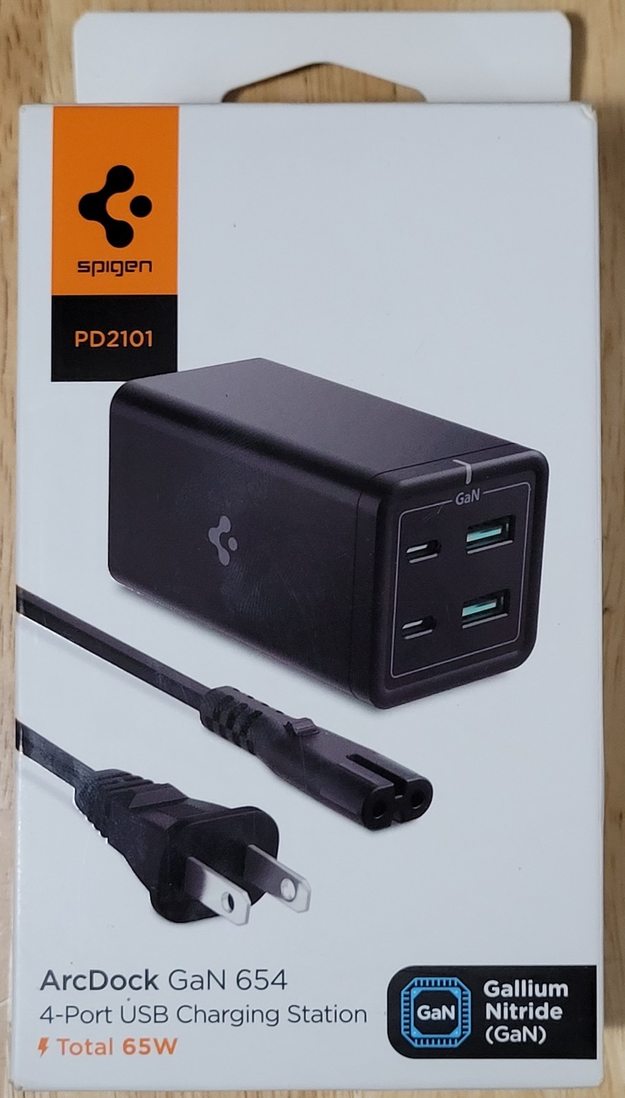 Spigen PD2101 ArcDock GaN 654 4-Ports USB Charging Station Total 65W ACH03787