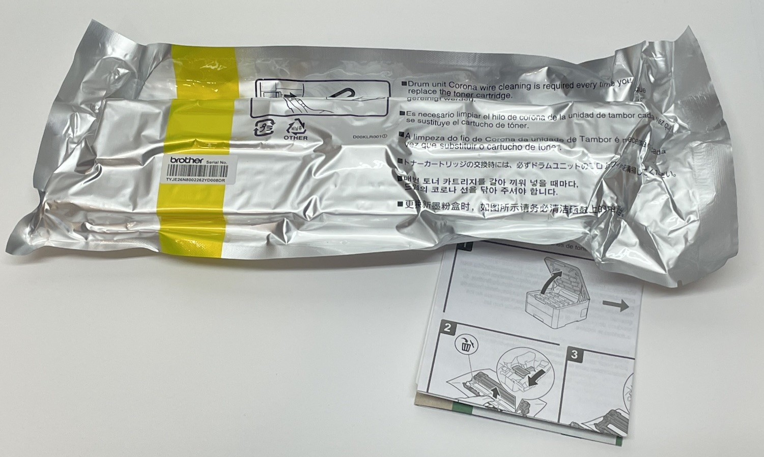 Brother Genuine TN227Y High Yield Yellow Toner Cartridge Open Box SEALED Foil