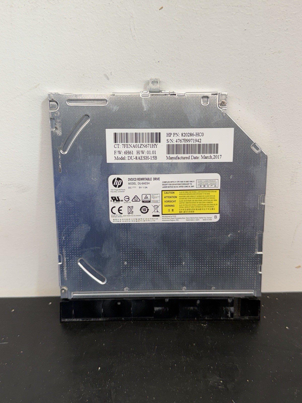 820286-HC0 DU-8AESH GENUINE HP DVD DRIVE 17-X 17-X121DX