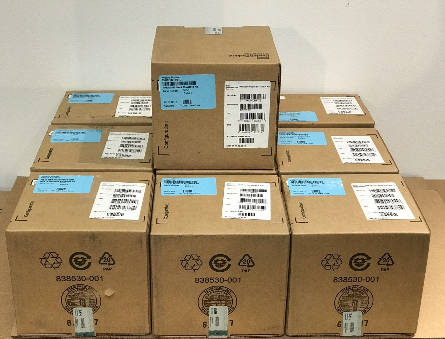 New HPE ProLiant DL560 G9 Xeon E5-4620 V4 CPU Kit 10 Core 2.1GHz HP Gen9