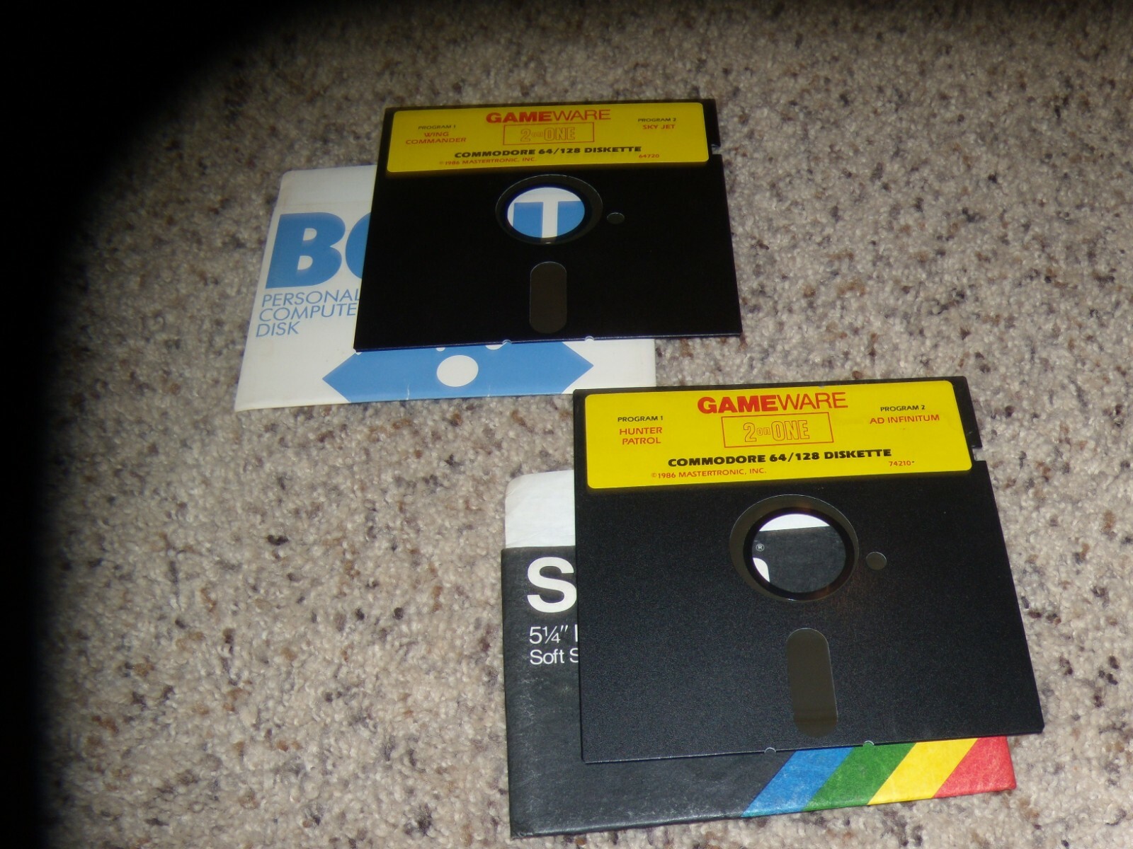 2 Commodore 64 Games: Hunter Patrol/AD Infinitum & Wing Commander/Sky Jet