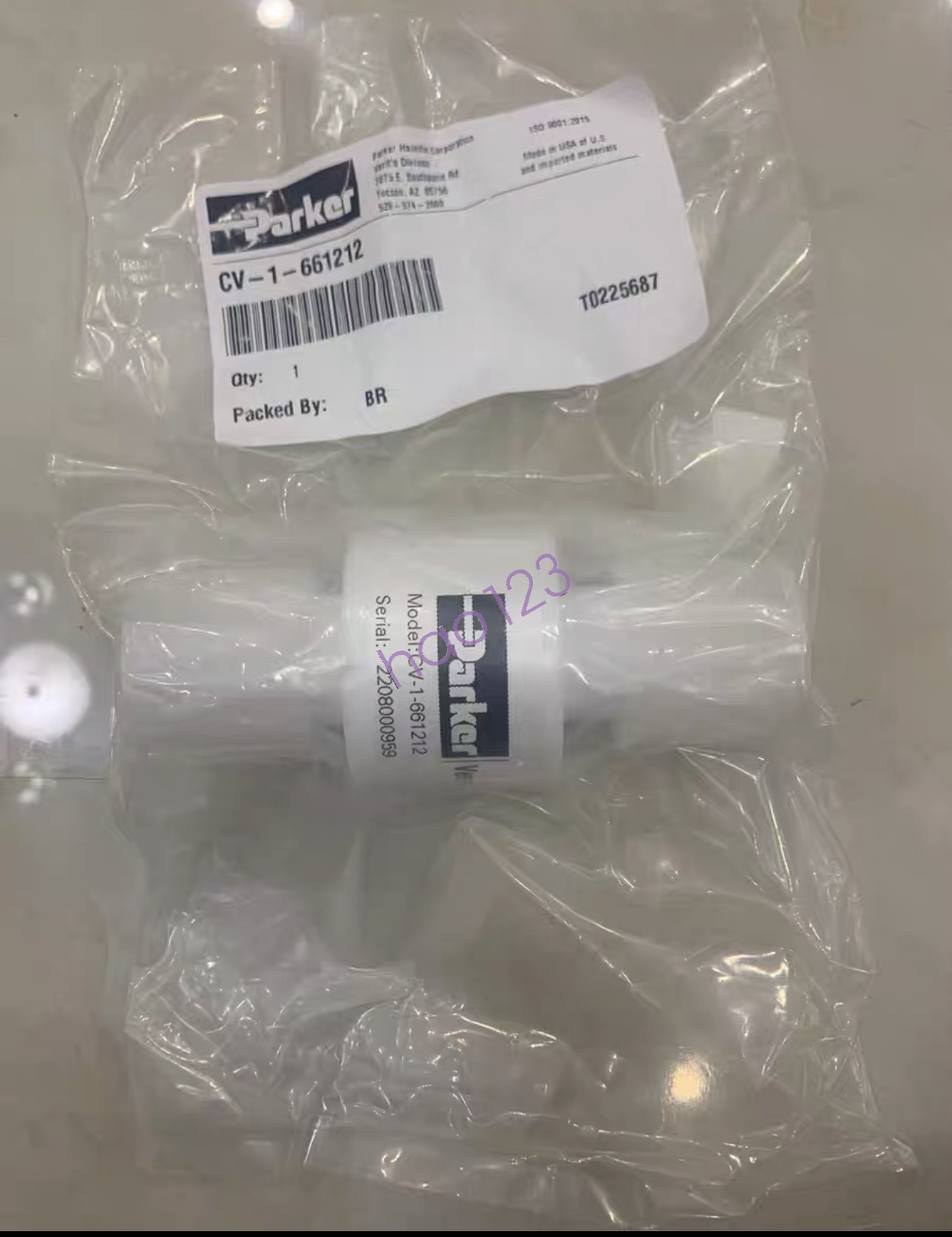CV-1-661212 Parker Check valve CV1661212 Brand New By DHL/FedEx Fast Shipping