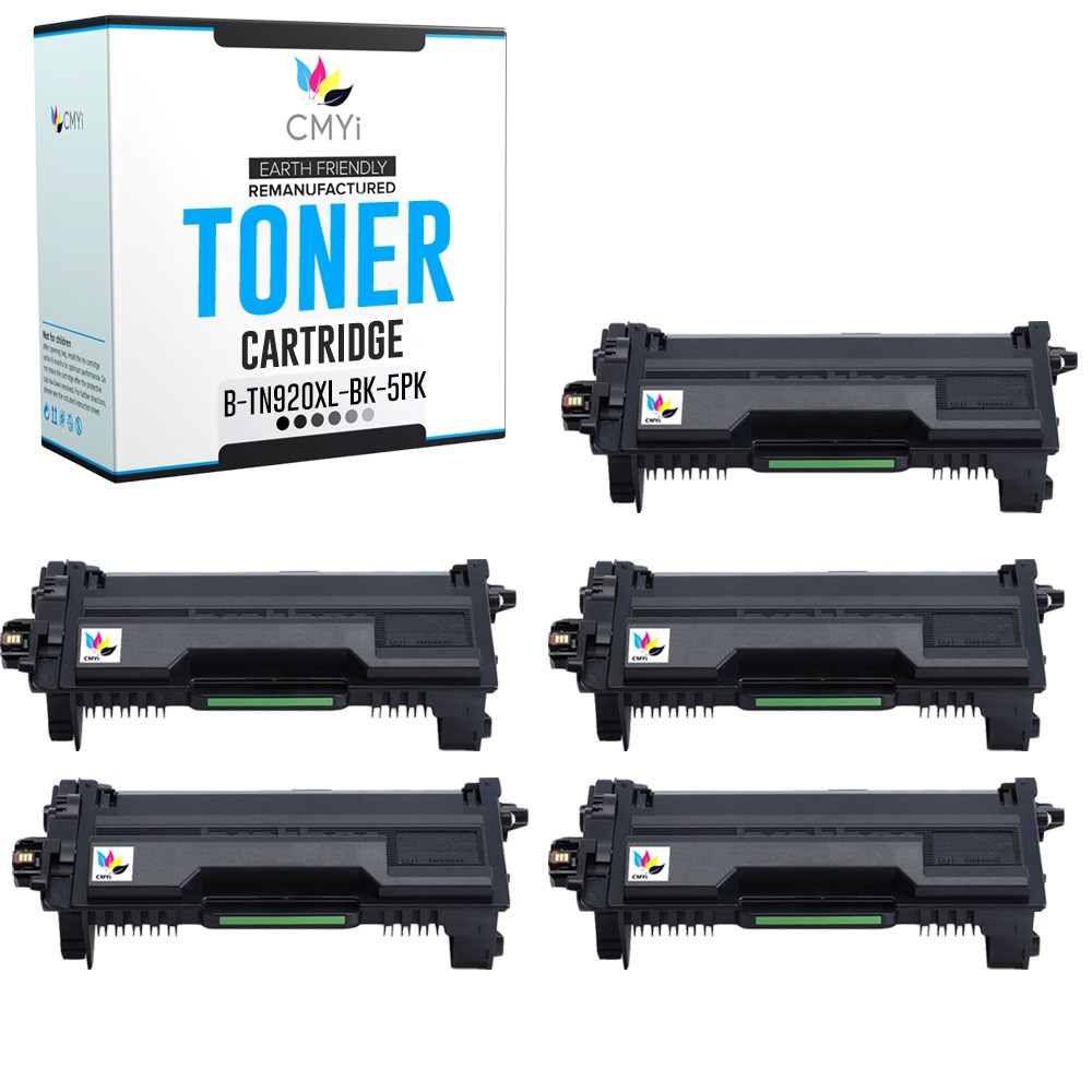 CMYi Compatible 5PK TN920XL Cartridge fits Brother HL-L5210DWT L5210DN EX415DW