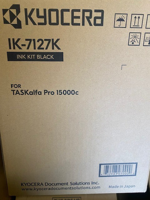 Kyocera (IK-7127K) 15000c Black Ink Cartridge (213000 Yield)