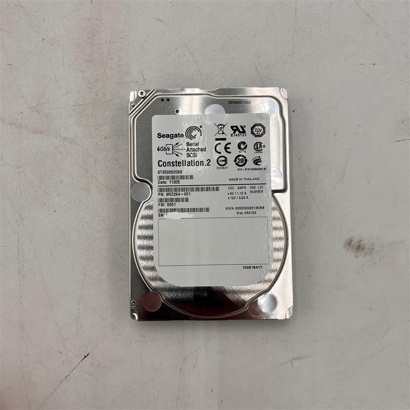 Seagate Constellation.2 - 500GB 6Gb/s SAS 2.5" HDD - ST9500620SS