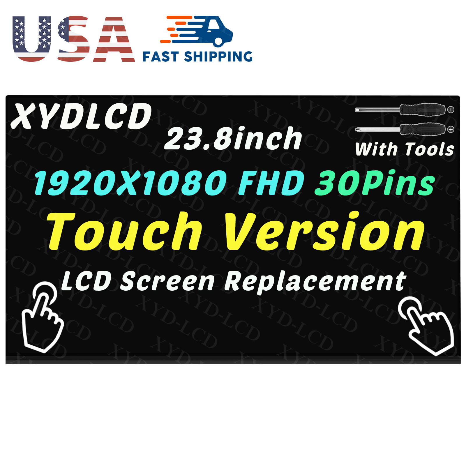 23.8" for HP 24-F0014NX 24-F0018CY All-in-One LCD Touch Screen Panel Replacement