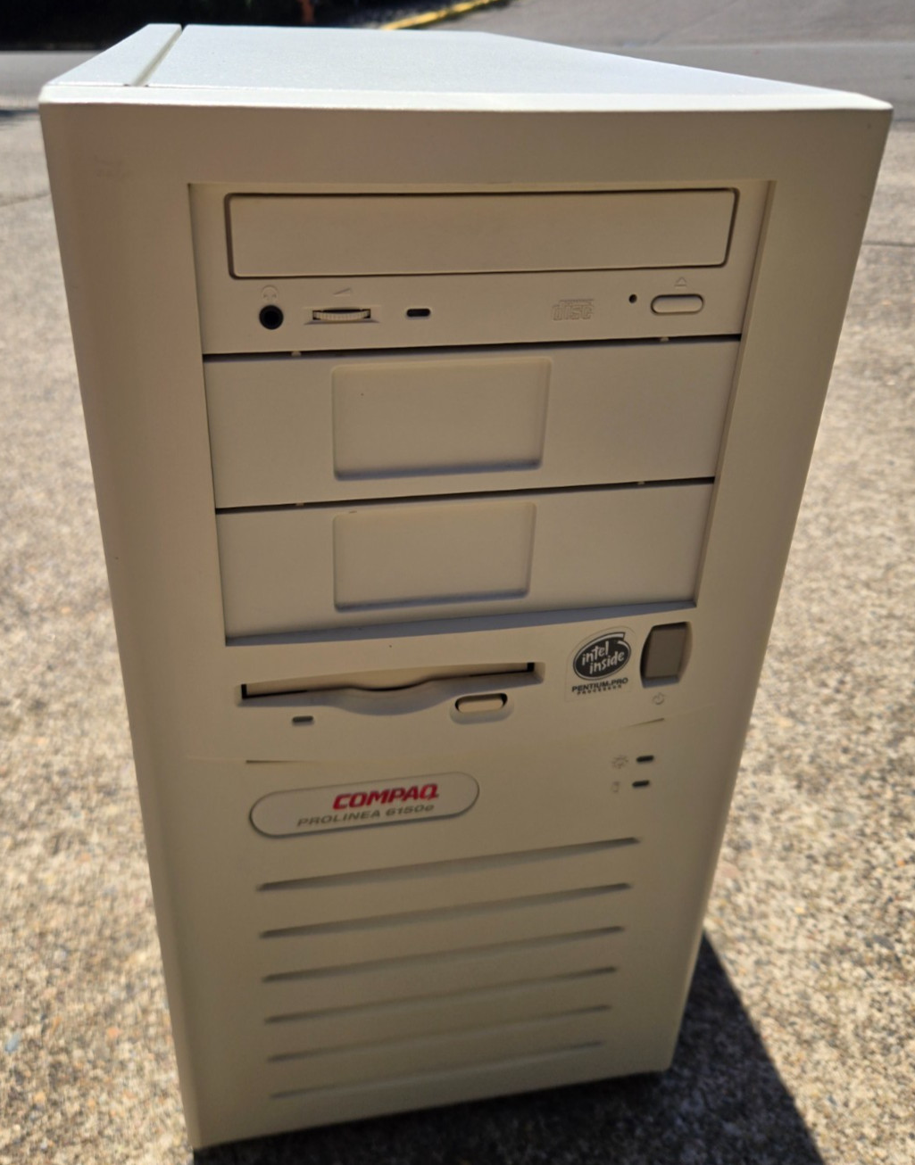 VINTAGE 90s Beige Compaq PROLINEA 6150e Tower | Intel Pentium PRO