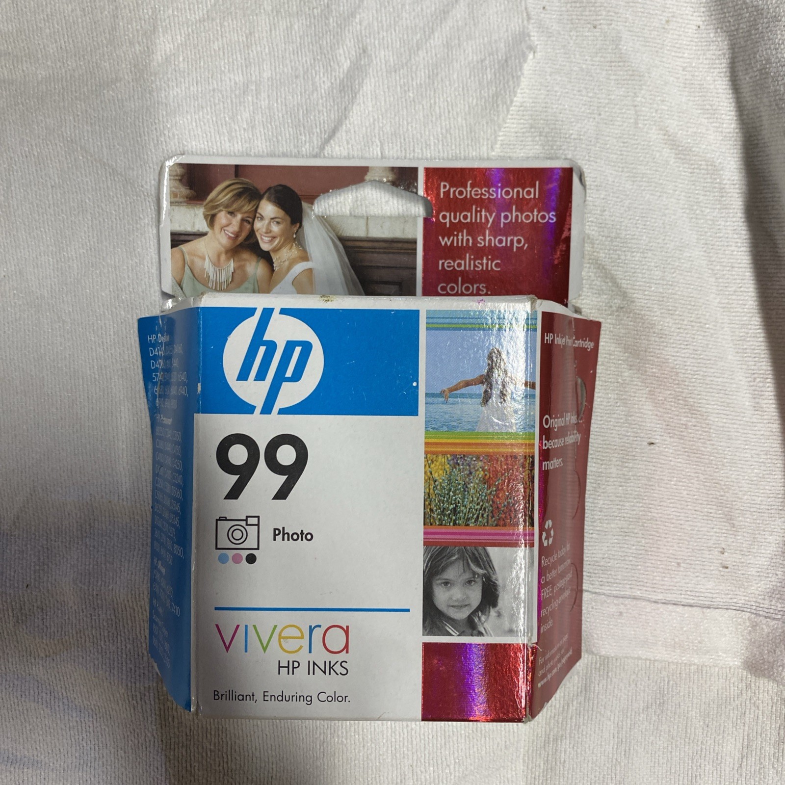 HP Vivera 99 Tri-Color Photo Inkjet Cartridge New in box - Expired